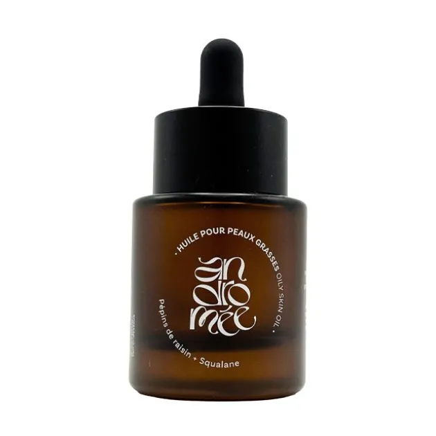 Andromée Huile pour peaux grasses Pépins de raisin + Squalane - 30 ml