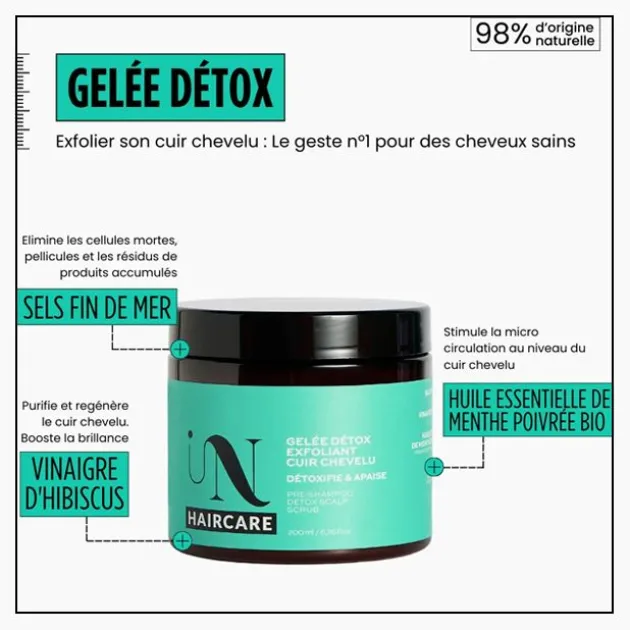 In Haircare Gelée Detox Exfoliant Cuir Chevelu - 200 ml