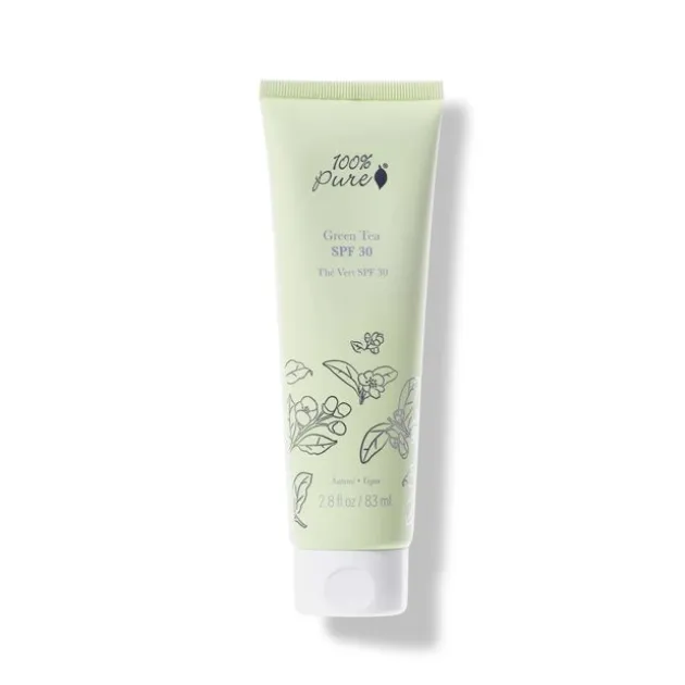 100% Pure Crème Solaire SPF30 Au Thé Vert - 83 ml